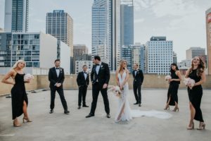 Perth bridal Party Goals at the Flour Factory Wedding Venue