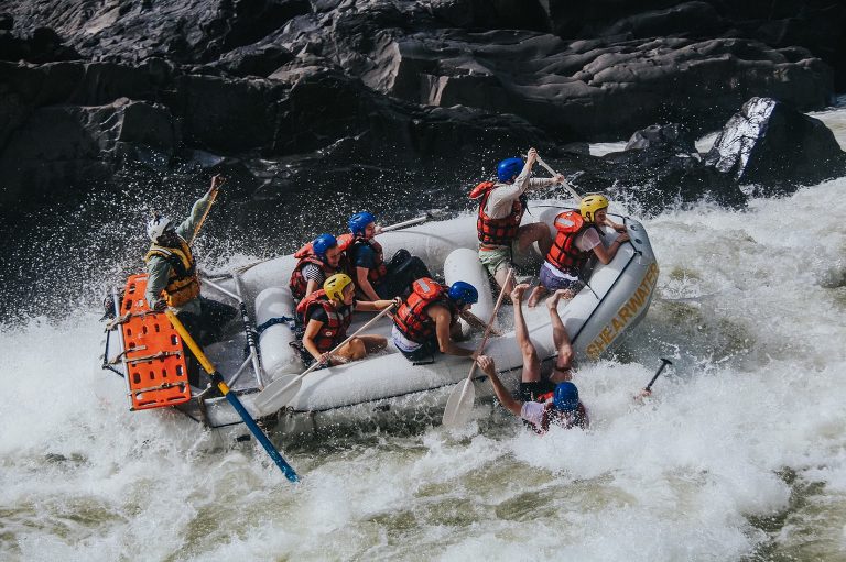 White Water Rafting down Victoria Falls