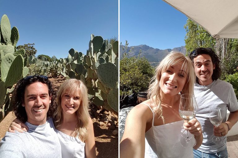 Wine tasting at Mont Rochelle