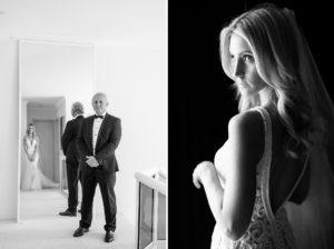 The Flour Factory wedding wearing Pallas Couture