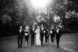 The Flour Factory wedding wearing Pallas Couture