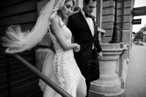 Como The Treasury wedding photos wearing Pallas Couture