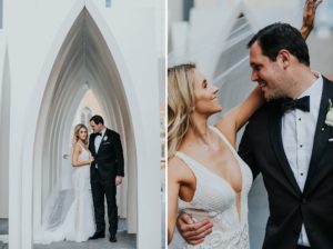 Como The Treasury wedding photos wearing Pallas Couture