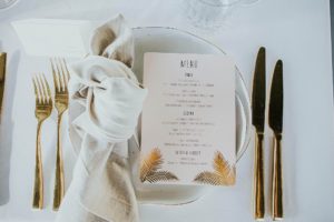 Janine and Jeff's Beach wedding with Butcher Baker Stylist, Rose and Bud and Rue De Seine Bridal.