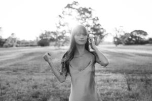 Maevana Bridal Blush Wedding Dress Perth Connor Adams Makeup photos by Kate Drennan