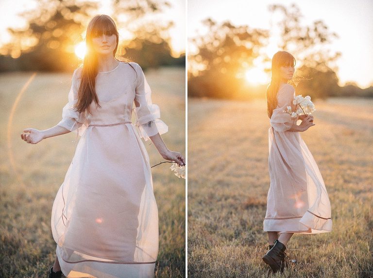 Maevana Bridal Blush Wedding Dress Perth Connor Adams Makeup photos by Kate Drennan