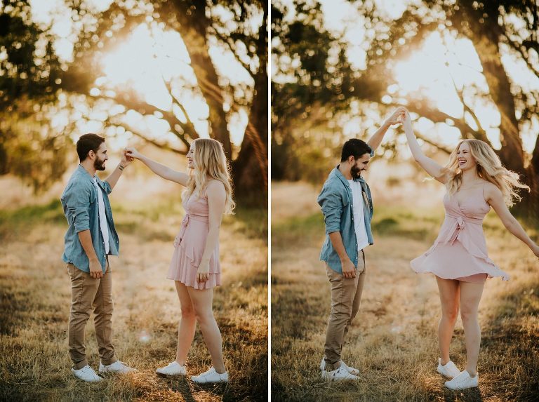 Swan Valley Caversham Engagement Photos by Perth wedding photographer Kate Drennan.