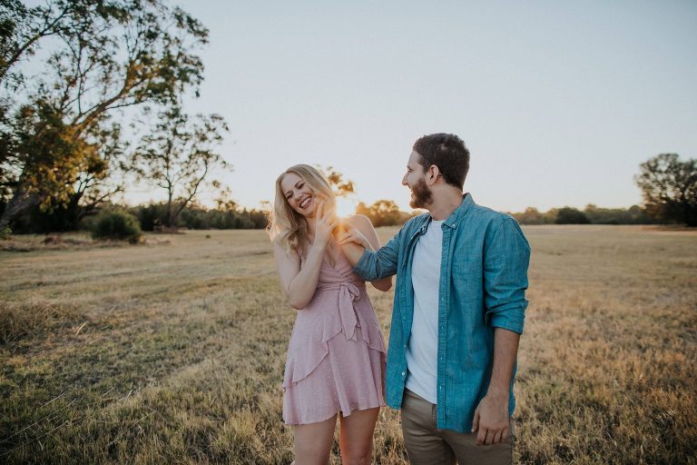 Swan Valley Caversham Engagement Photos by Perth wedding photographer Kate Drennan.