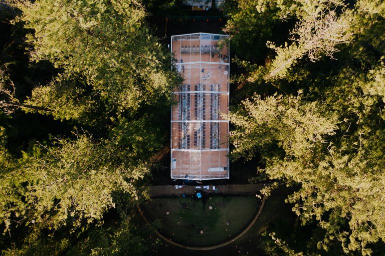 Sommerville Auditorium wedding venue Perth Drone shot Kate Drennan Photography